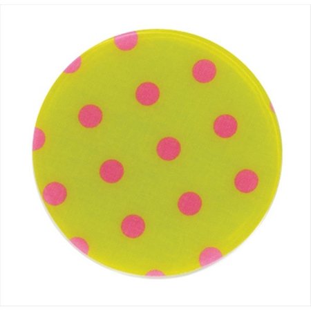 ANDREAS GreenPink Dots Silicone Trivet 3PK TR159